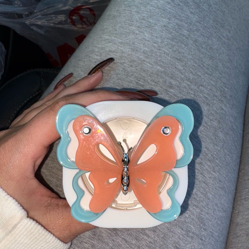 Butterfly Car Visor Clip